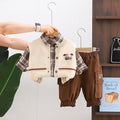 Boys' Spring Autumn Cartoon Puppy Cardigan Sweater Set for 0-4 Years Old