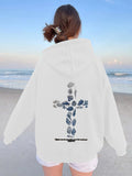 Ocean Shell Printed Hoodie