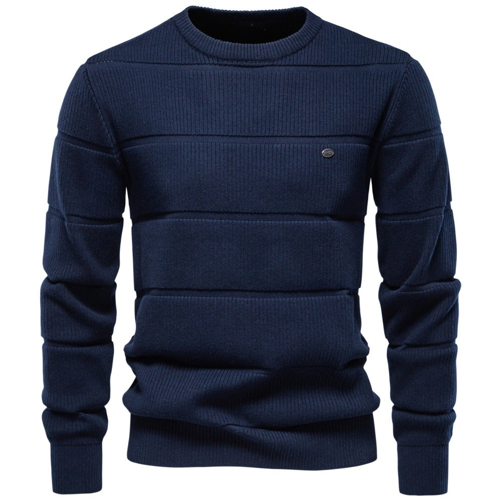 Round neck sweater for men